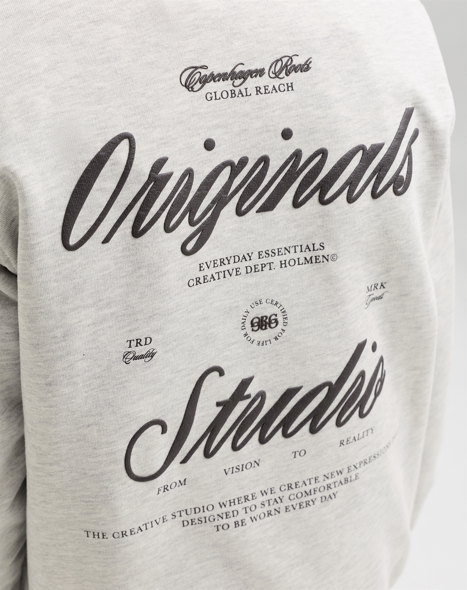 Jack & Jones Junior - JORNorrebro Typo Back Sweatshirt - White Melange